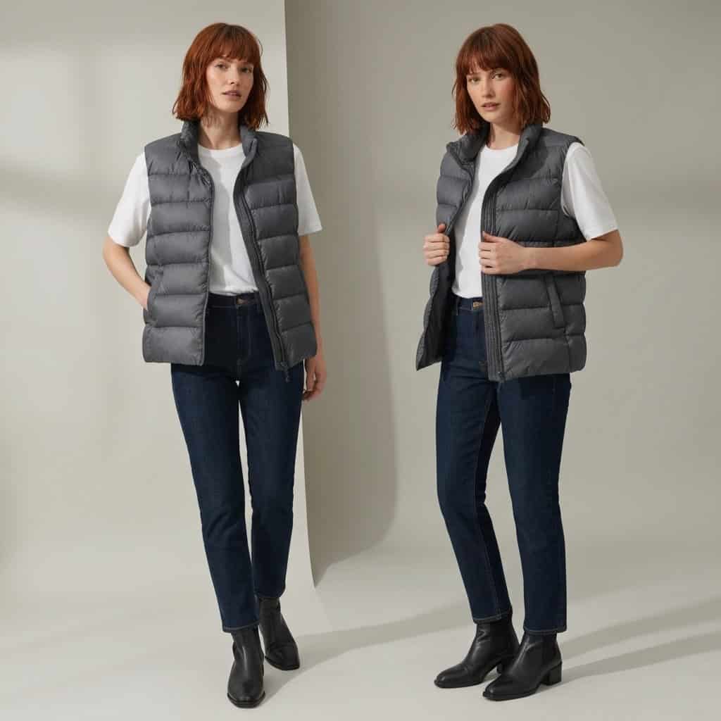 Stylizacje z kamizelką puchową – wszechstronny element garderoby na każdą okazję